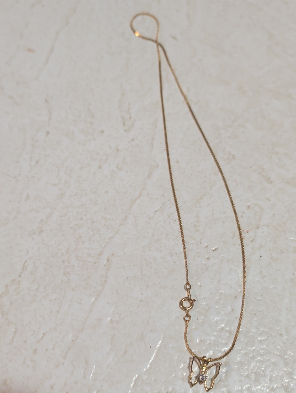Gold Butterfly Pendant Necklace - Women Jewelry